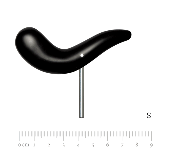 Handrest with pin, plastic S