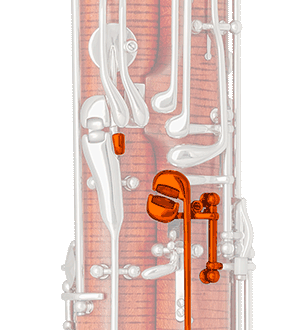 Double C spatula on long joint