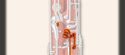 Double C spatula on long joint